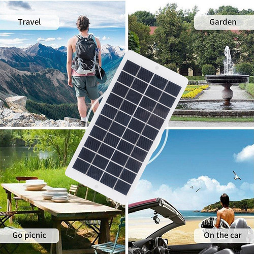 Panel De Carga Solar De 4,5 W Y 5 V, Cargador Solar Para Ext