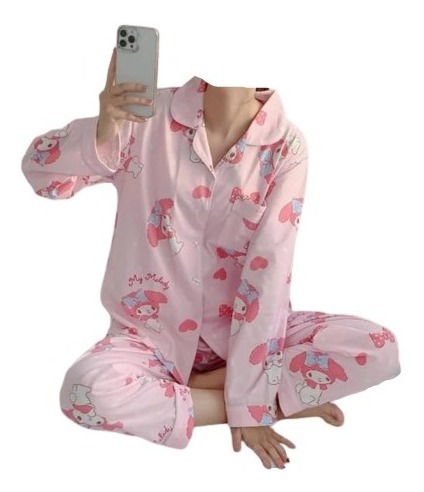 Pijama Sanrio My Melody Cinnamoroll Kuromi Conjunto