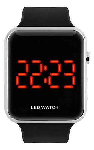 Gosasa Reloj Digital Led Cuadrado Unisex De Cara Grande