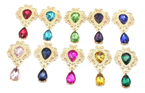 10 Piezas De Adorno De Diamantes De Imitación Para Hacer