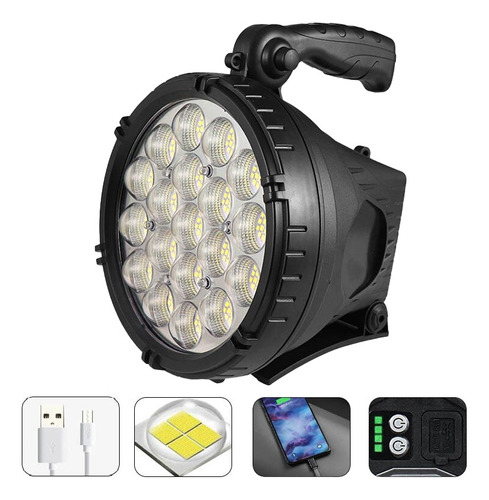 Reflector Led Largo Alcance Potente Super Brillante W868a