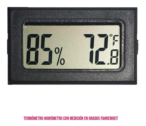 Termómetro Higrómetro Interiores Y Exteriores Fahrenheit ()
