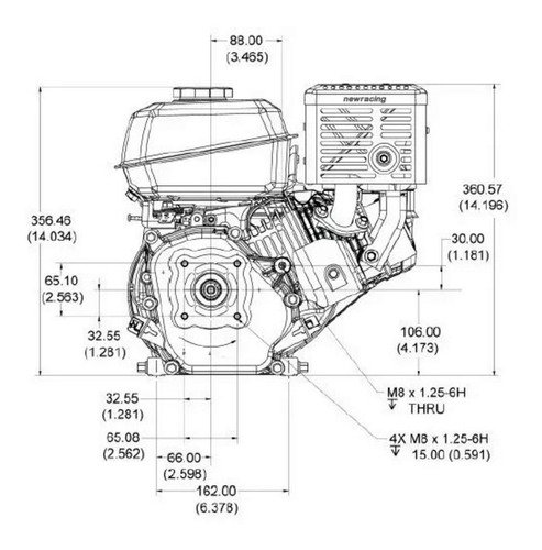 Imagem 3 de 3 de Motor Barco Buffalo 7hp 4tpopa E Rabeta Completa 2.20 Std