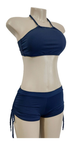 Imagem 4 de 5 de Biquíni Com Top - Shortinho Sunkini E Top Cropped