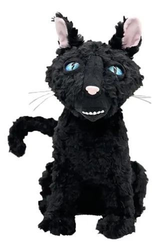 SQEQE Gato De Peluche Con Peso – Cojín De Gato Negro De 25 Cm, Relajante Y Bonito, Ideal Para Niños Y Adultos