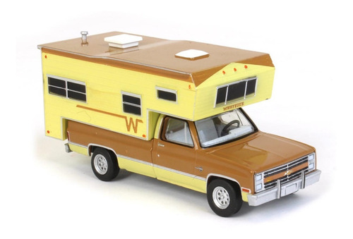 Camioneta Chevrolet C20 Silverado Camper 1986 Escala 1:64 