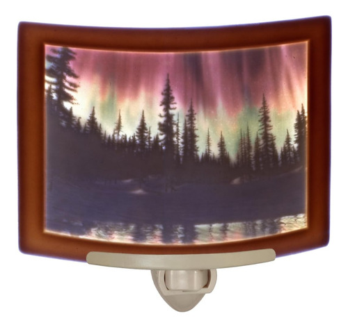 Luces Del Norte   Aurora Borealis- Colored Curved Porcelan