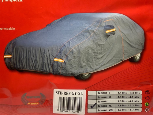 Funda Cubre Auto Felpa Impermeable Resis. Talle X L R-gy-xl2