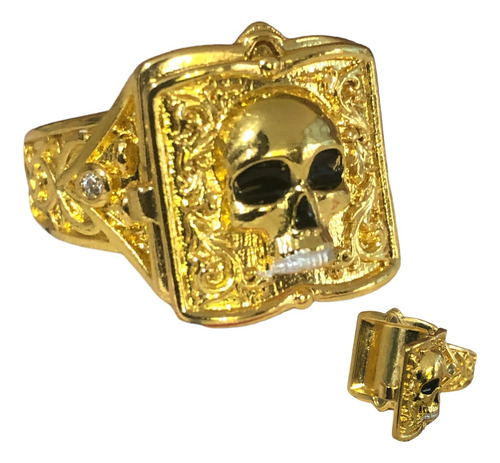 Anillo Compartimento Secreto Caja Oculta Calavera Craneo