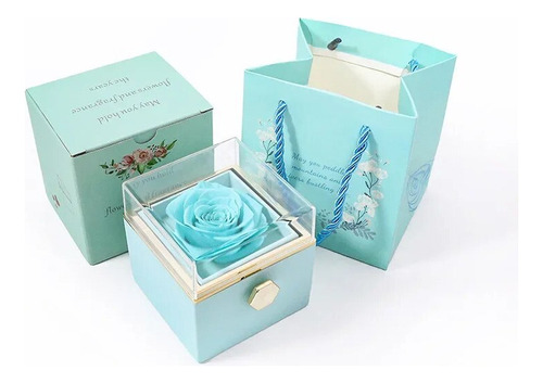 Caja De Regalo Para Anillo De Compromiso De Boda Con Diseño