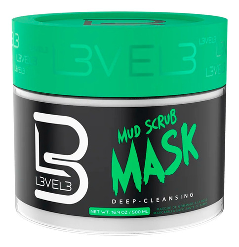 Level 3 Mascarilla Limpieza Facial Mud Scrub Mask 500 Ml
