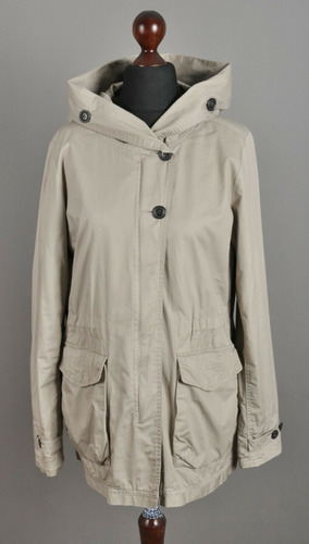 Parka De Algodón Beige De Mujer Woolrich