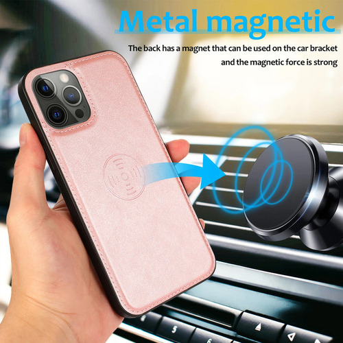 Funda Tipo Cartera De Piel Con Tapa Magnética 2 En 1 Para Ip