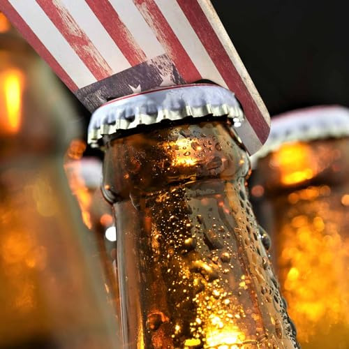 Abridor De Botellas De Acero Inoxidable Con Bandera Estadoun