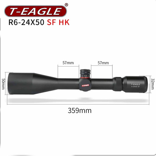 Imagen 6 de 10 de Mira Telescópica T-eagle 6-24x50 Sf Tubo De 30