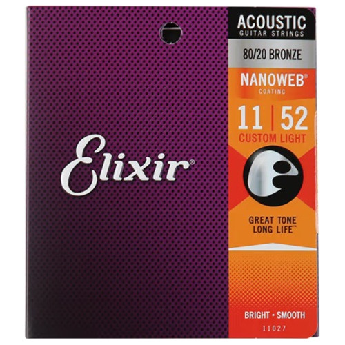 Cuerdas Guitarra Acustica 11-52 Elixir 11027