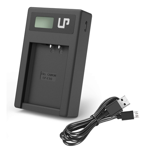 Cargador E10 Pantalla Lcd Puerto Carga Usb Para Canon Eo T7