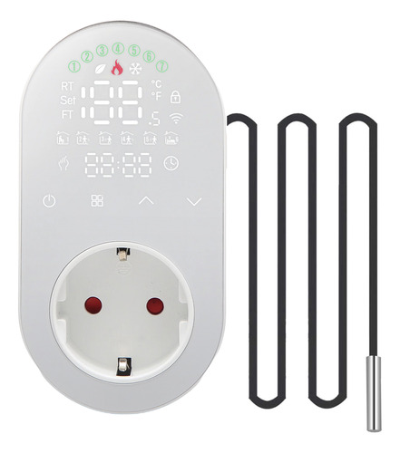 Enchufe Termostato Wifi Control Voz Tuya 16a