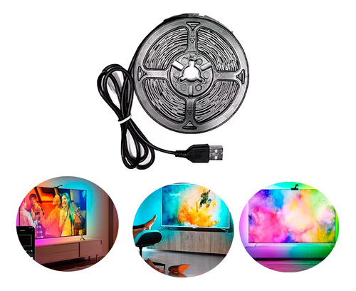 Cinta Luz Led Rgb Inteligente Inmersiva Para Tv Con App Tuya