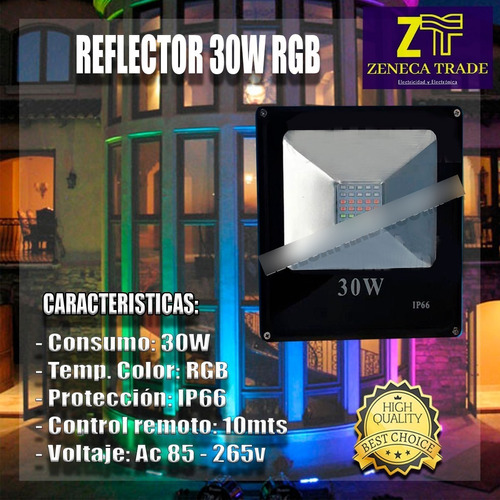 Reflector Led 30w Rgb