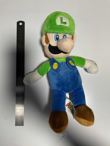 Peluche Luigi De Super Mario Bross Grande Original Nintendo