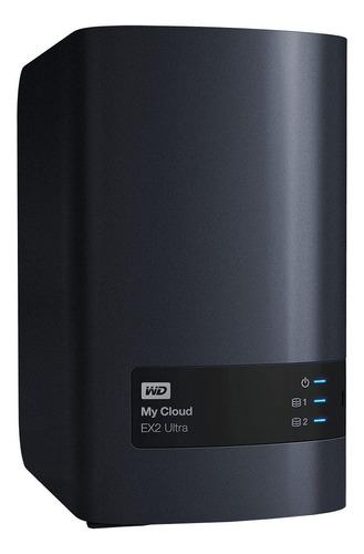 Disco externo NAS Western Digital My Cloud EX2 Ultra WDBVBZ0040JCH 4TB preto