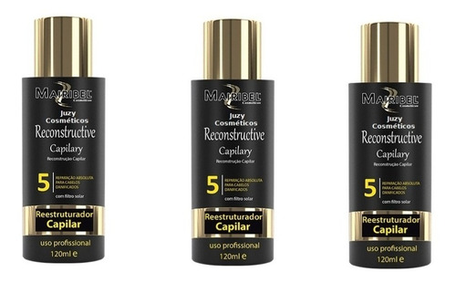 Kit C/ 3 Reestruturador Capilar Glóss 120ml Mairibel