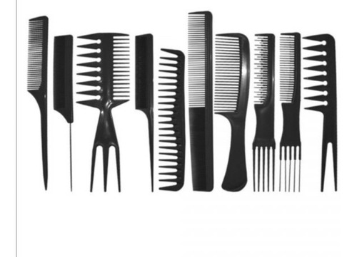 Imagen 4 de 10 de Kit De Peluqueria Capa,tijeras,set De Peines,ganchetas Y Mas