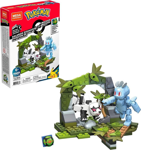 Zigzagoon De Galar Vs Machop 149pzas Pokemon Mega Construx