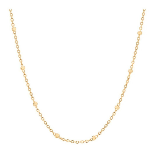 Pingente De Folheado A Ouro Rommanel Feminina Colar Com Pingente Y Desenho Do Corrente - 50cm De Comprimento Dourado Polido