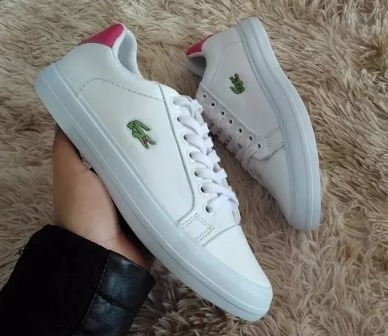 Sapatenis Lacoste Branco/rosa Oferta + Frete Gratis | Mercado Livre