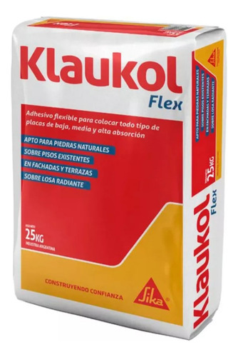 Pegamento Klaukol Flex Bolsa 25kg Piso S/piso!!