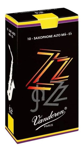 Palheta Sax Alto Vandoren 2,5 Jazz (zz) (caixa)