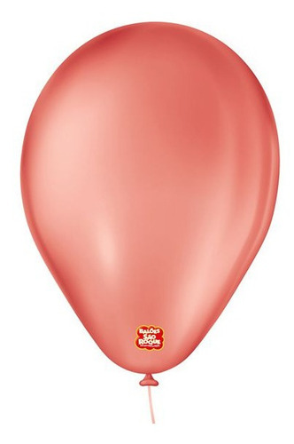 Balão De Festa Basic - Cores - 6,5  16,5cm - 50 Unidades Cor Vermelho