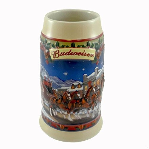 Tazas Cerveza Budweiser Clydesdales Holiday Stein Old Towne 