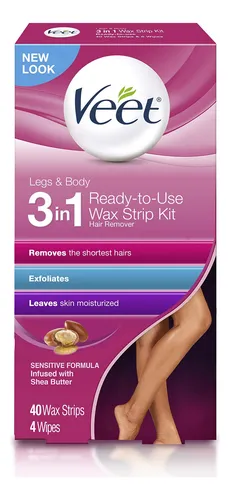 Veet Tiras De Cera Fr a Para Eliminar El Pelo De Piernas