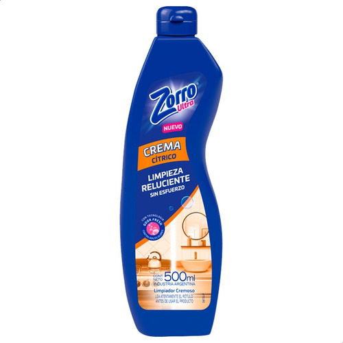 Imagen 2 de 5 de Limpiador Cremoso Reluciente Zorro Ultra Citrico