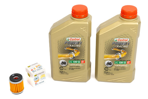 Kit Service Filtro Aceite + Power1 10w50 Yamaha Yz-250f 09