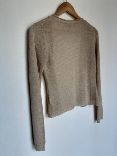 Imagen 9 de 10 de Suéter Esprit Tejido Color Beige Cuello En V, Talla S