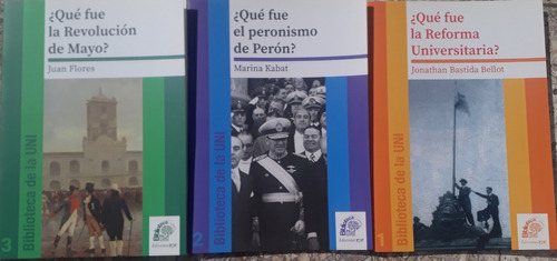 Lote X 3 Biblioteca De La Uni - Peronismo De Perón Y Otros