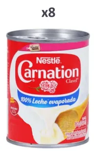 Leche Evaporada Del Clavel Carnation Nestle 8 Latas De 360gr