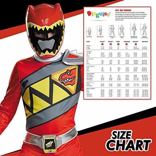 Disfraz De Power Rangers Rojo Para Niño. Traje De Power Ran