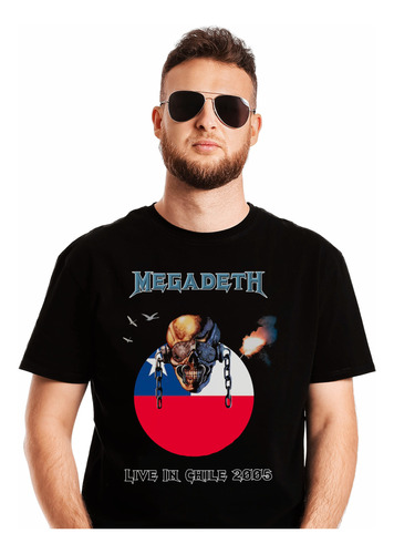 Polera Megadeth Live In Chile 2005 Metal Abominatron