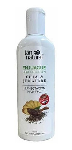 Enjuague Tan Natural Vegan Apto Celiaco - Chia Y Jengibre