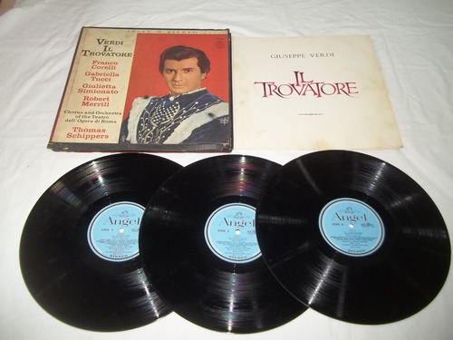 Box Lp Vinil - Verdi Il Trovatore - Thomas Schippers 