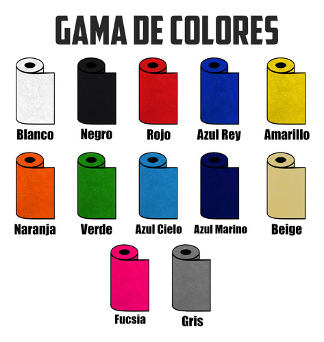 Rollo 15 Metros Continuos Vinil Textil Flock Eliges Colores