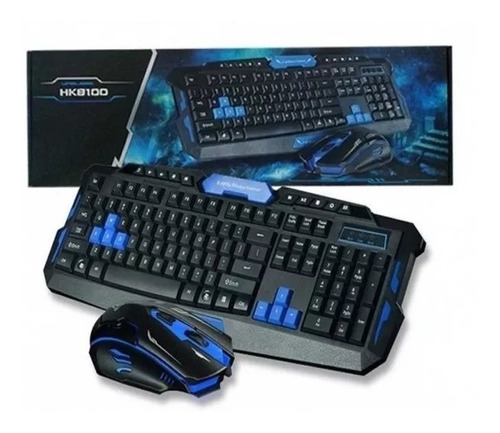 Kit Combo Teclado Mouse Gamer Inalambrico Hk8100+garantia