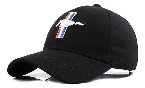 Gorra De Carreras Lazhu Mustang F1 Bordada Con Protector Sol