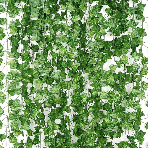 12 Pack 86 Ft Artificial Ivy Garland, Fake Ivy Leaf Plant...