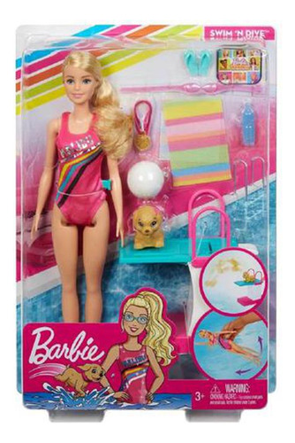 Barbie Explorar E Descobrir Barbie Nadadora Ghk23 - Mattel